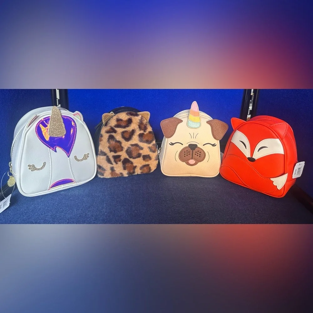 NEW Bath and Body Works Animal Bags: Unicorn, Fox, Dog, & Leopard